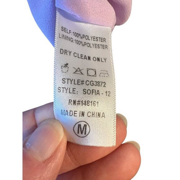 Buddy Love Pink and Blue Ruffled One Shoulder Mini Dress Party size M EUC - Picture 6 of 6